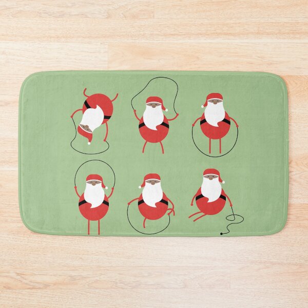 Item preview, Rope skipping Santa designed and sold by YouSeeLucy.