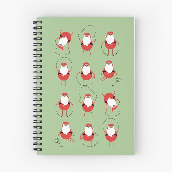 Item preview, Rope skipping Santa designed and sold by YouSeeLucy.