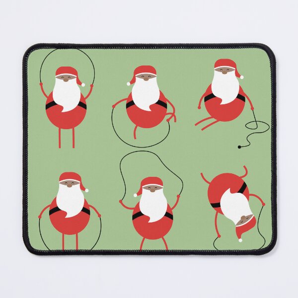 Item preview, Rope skipping Santa designed and sold by YouSeeLucy.