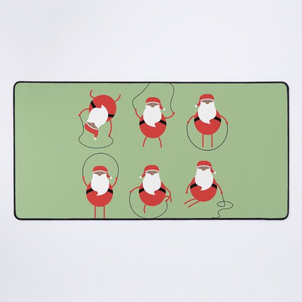 Item preview, Rope skipping Santa designed and sold by YouSeeLucy.