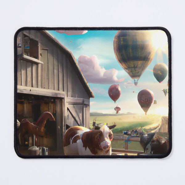 Item preview, AI cow on a barn designed and sold by a-rxhim.