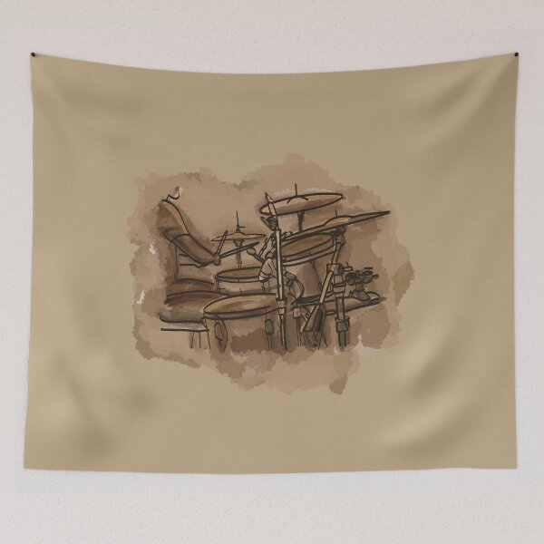Item preview, Brown drums artwork designed and sold by Name4156.