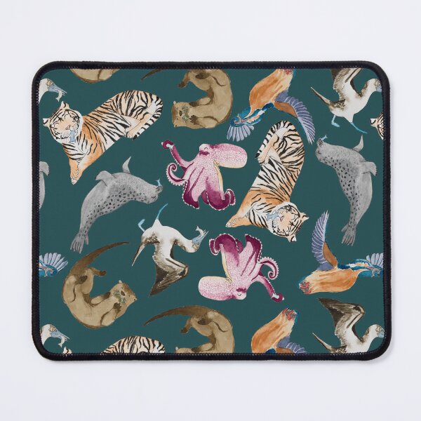 Item preview, Fish Feeding Frenzy Loose Pattern Dark designed and sold by Nicky Rollings.