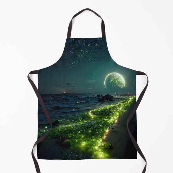 Item preview, glow shoreline in a full moon night designed and sold by Sub-AIRTist.