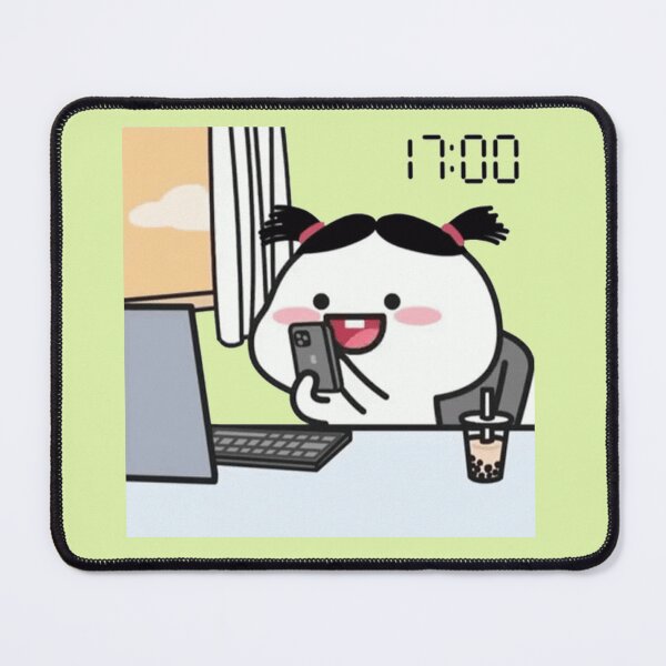Item preview, Cute Pentol Girl Play Game At Work designed and sold by malconerh.