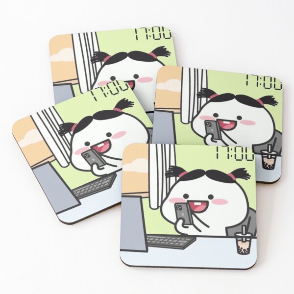 Item preview, Cute Pentol Girl Play Game At Work designed and sold by malconerh.