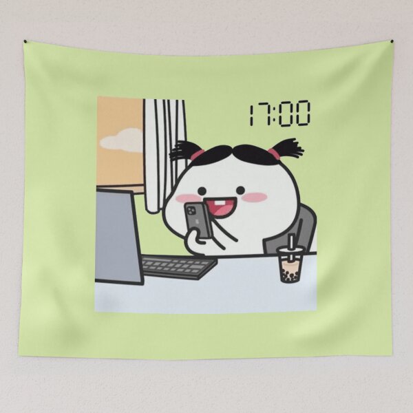 Item preview, Cute Pentol Girl Play Game At Work designed and sold by malconerh.