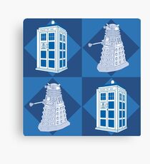 Dctor Who - Dalek & Tardis Canvas Print