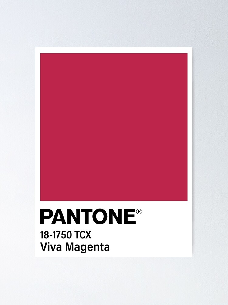 Pantone Color of the Year 2023 Viva Magenta Hex BB2649  Poster for Sale by  ellenhenry