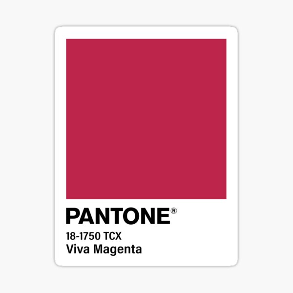 Pantone Color Of The Year 2023 | Viva Magenta Sticker