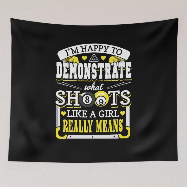 Item preview, Funny Billiards What Shoots Like A Girl Means designed and sold by Betsytiptoe.