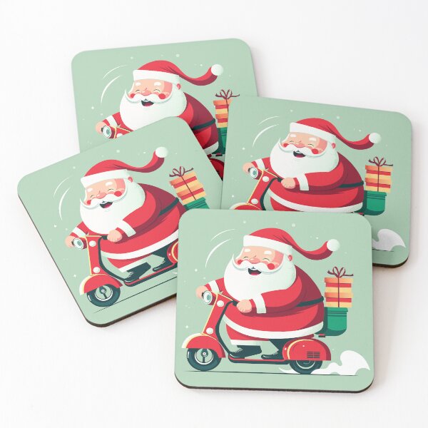 Item preview, Happy Santa Claus delivery gifts with Motorcycle designed and sold by jordygraph.