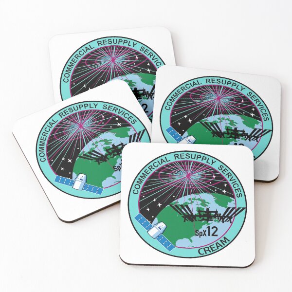 Item preview, NASA's SpX 12 "Cream" Logo designed and sold by Nikki SpaceStuffPlus.