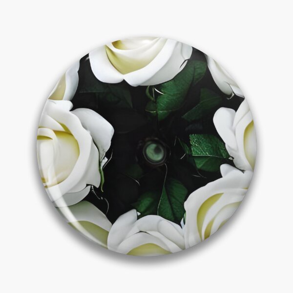 Item preview, Beautiful white rose flower artwork designed and sold by The Love Quill.