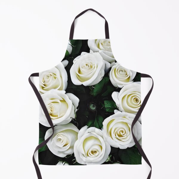 Item preview, Beautiful white rose flower artwork designed and sold by The Love Quill.