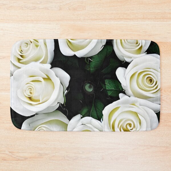 Item preview, Beautiful white rose flower artwork designed and sold by The Love Quill.