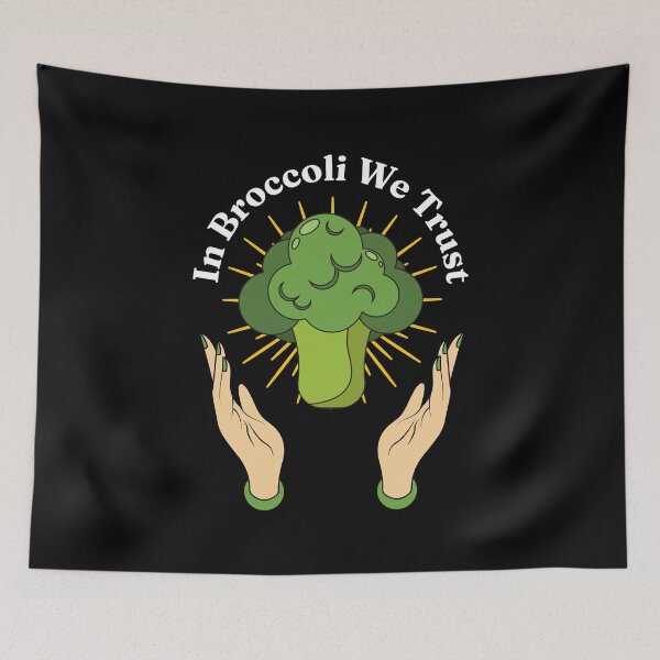 Item preview, In Broccoli We Trust - Brassica oleracea var. italica Lovers designed and sold by Millusti.
