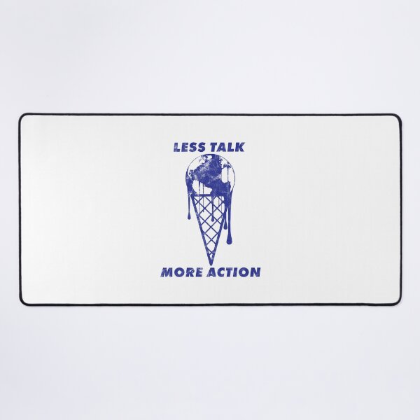 Item preview, Less Talk More Action - Climate Change [Blue Worn Look] designed and sold by politicalamity.