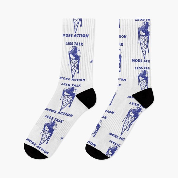 Item preview, Less Talk More Action - Climate Change [Blue Worn Look] designed and sold by politicalamity.