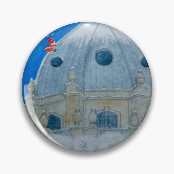 Item preview, Radcliffe Camera with happy Santa designed and sold by Mirjamchappell.
