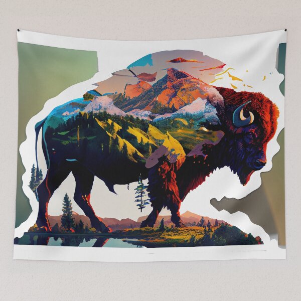 Item preview, Bison nature designed and sold by ChargedShapes.