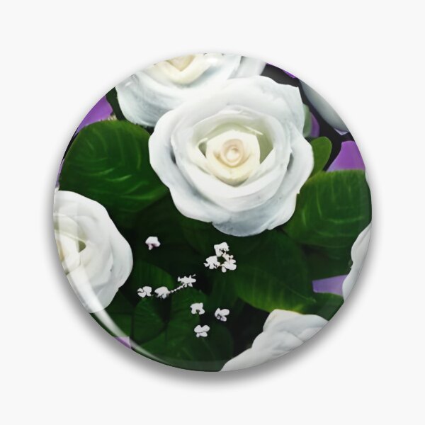 Item preview, Beautiful white rose flower artwork designed and sold by The Love Quill.