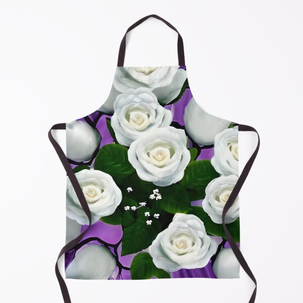 Item preview, Beautiful white rose flower artwork designed and sold by The Love Quill.