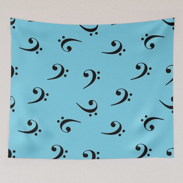 Item preview, Bass clef - borderless pattern designed and sold by piesdesignart.