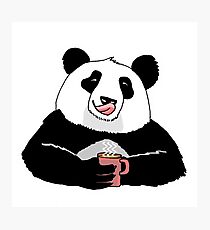 Lámina fotográfica Coffe Panda