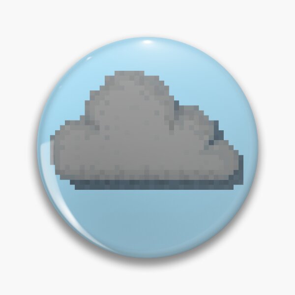 Item preview, Retro Pixel Art Gloomy Cloud Design designed and sold by 8BitTrip.