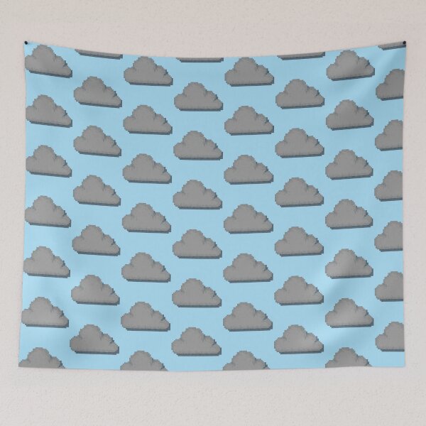 Item preview, Retro Pixel Art Gloomy Cloud Design designed and sold by 8BitTrip.