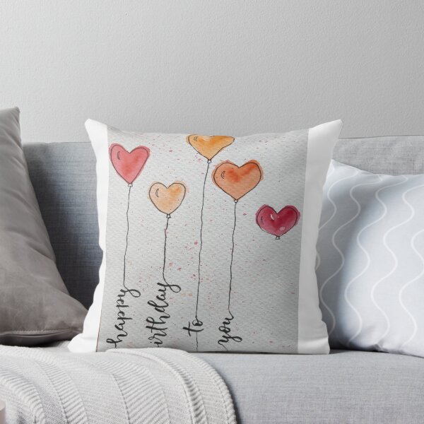 Item preview, Happy Birthday, heart balloons designed and sold by Iris Ludwig.