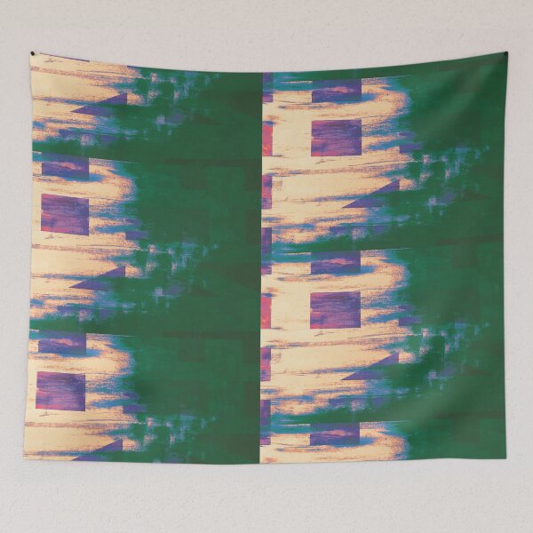 Item preview,  Geometrical water in Blue and Green designed and sold by BlackArtichoke.