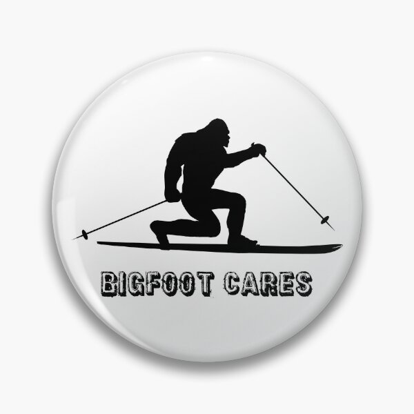 Item preview, Bigfoot Cares Telemark Skiing designed and sold by Esskay Designs.