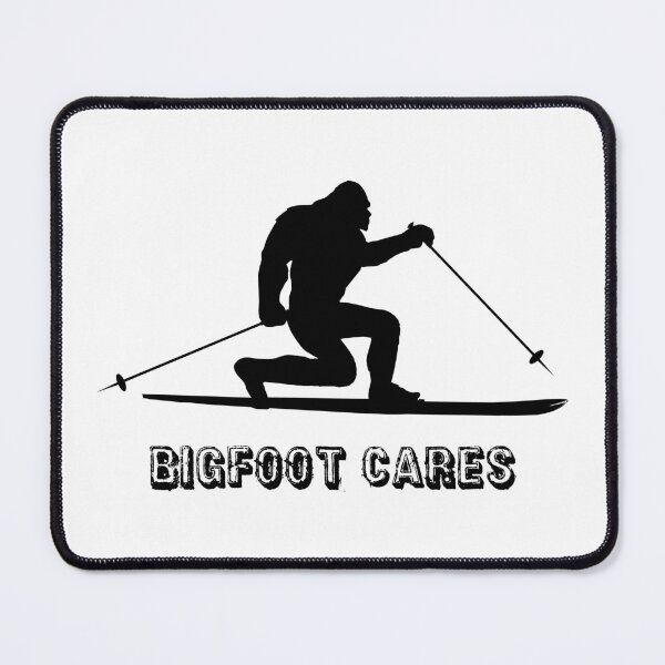 Item preview, Bigfoot Cares Telemark Skiing designed and sold by Esskay Designs.