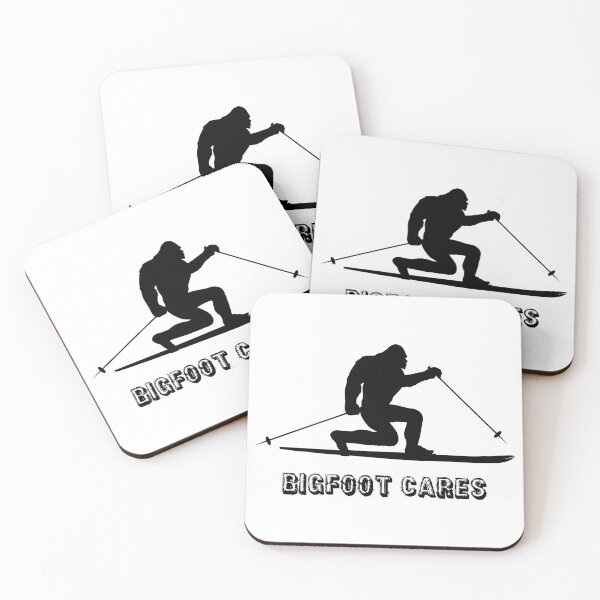 Item preview, Bigfoot Cares Telemark Skiing designed and sold by Esskay Designs.