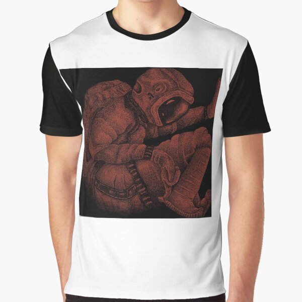 Astronauta 1 Rojo Camiseta gráfica