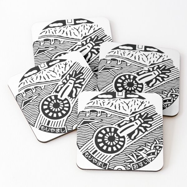 Item preview, Firefly motif on manhole in Japan - Inverted Black designed and sold by mattraski.