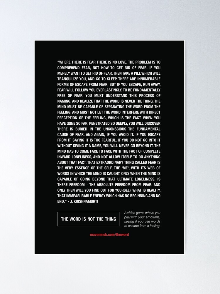 Alternate view of krishnamurti's message Poster