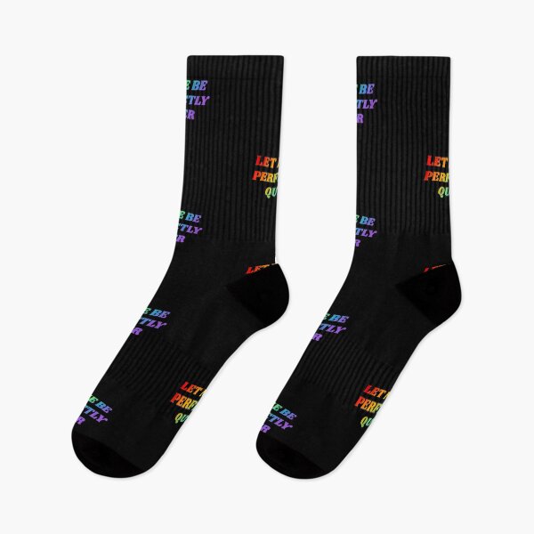 Item preview, Let Me Be Perfectly Queer rainbow text - Funny Gay Slogans - Funny Gay Phrases designed and sold by Inspirationmotivation.