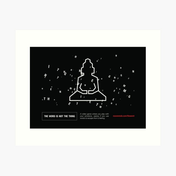 the word "enlightenment" - wide Art Print