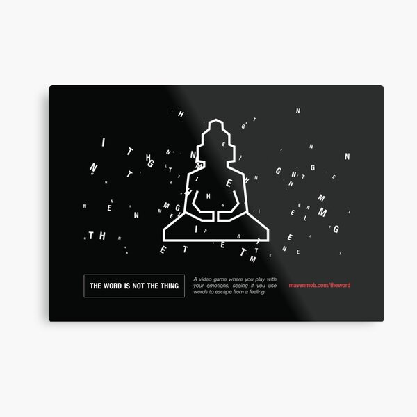 the word "enlightenment" - wide Metal Print