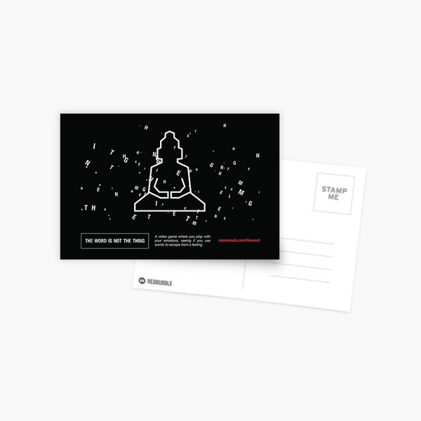 the word "enlightenment" - wide Postcard