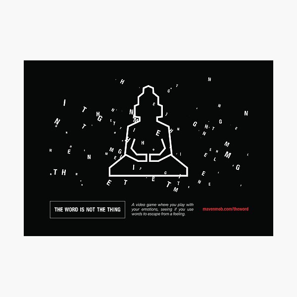 the word "enlightenment" - wide Photographic Print
