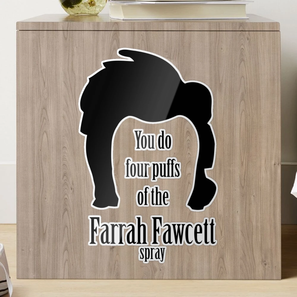 Stranger Things Farrah Fawcett Spray Sticker for Laptop, Water Bottle,  Journal, Phone Case, Fan Sticker, Gift Sticker, Decal Sticker 