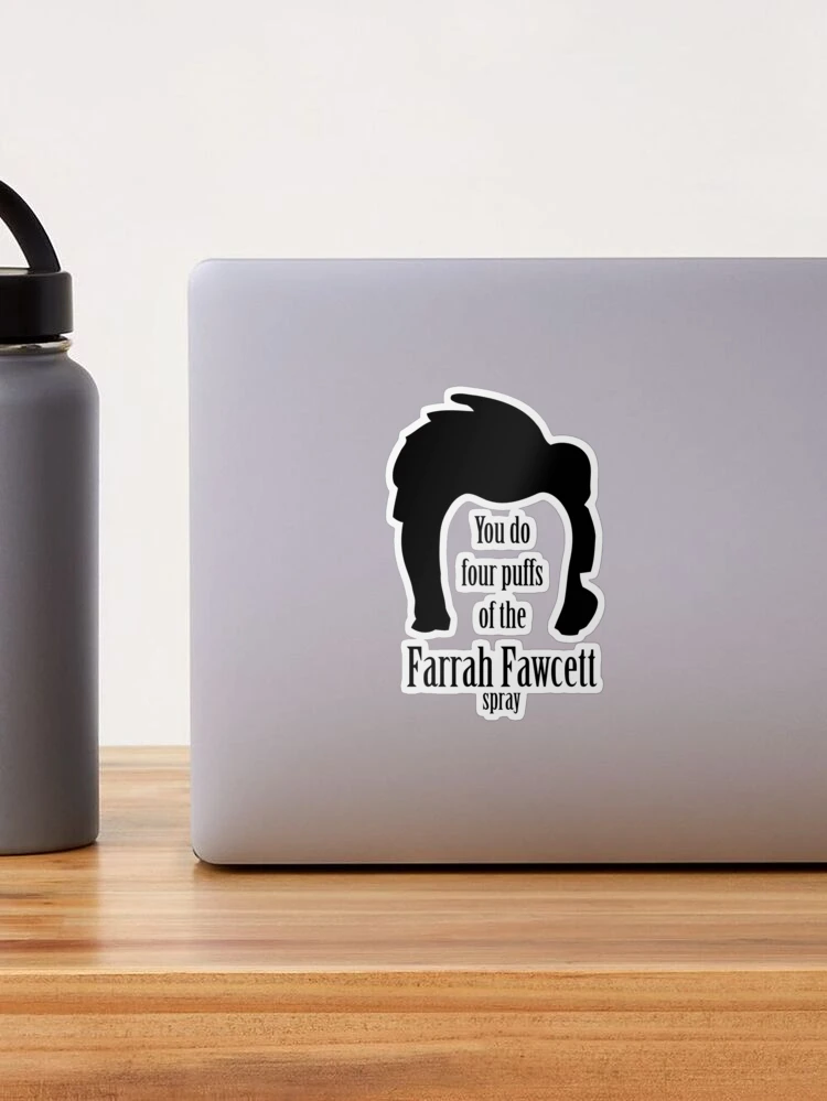 Stranger Things Farrah Fawcett Spray Sticker for Laptop, Water Bottle,  Journal, Phone Case, Fan Sticker, Gift Sticker, Decal Sticker 