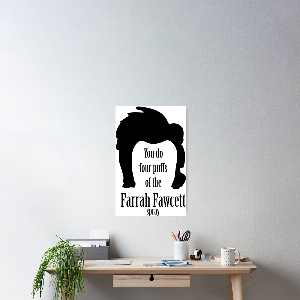 Stranger Things Farrah Fawcett Spray Sticker for Laptop, Water Bottle,  Journal, Phone Case, Fan Sticker, Gift Sticker, Decal Sticker 