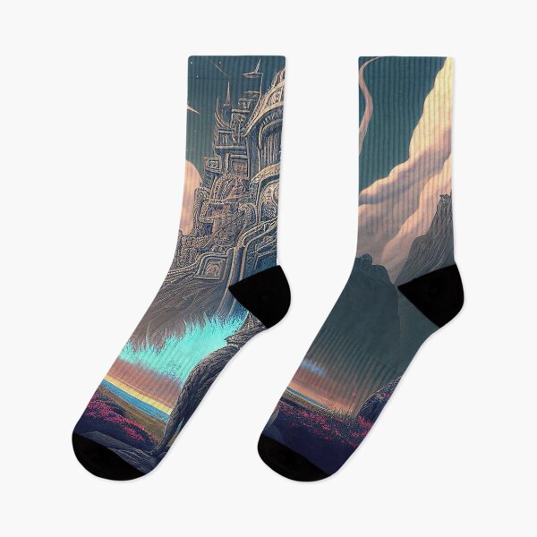 Item preview, Cat looking at a castle in the background designed and sold by IA-Power.
