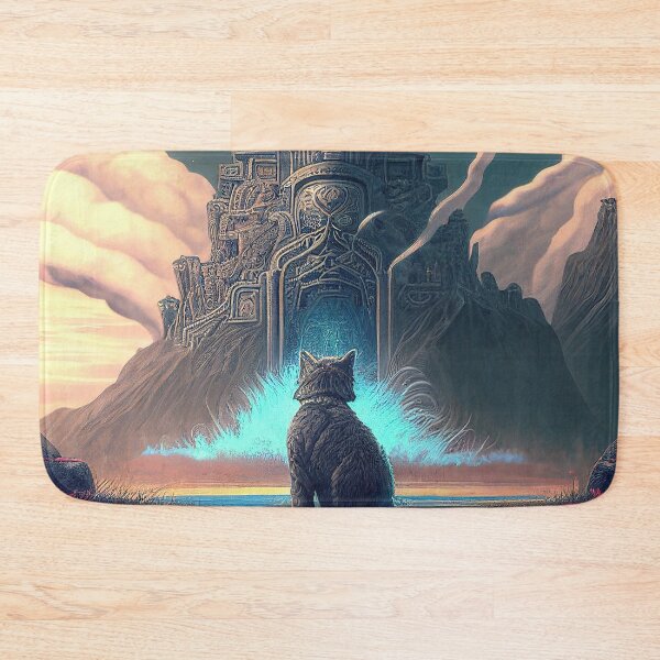 Item preview, Cat looking at a castle in the background designed and sold by IA-Power.