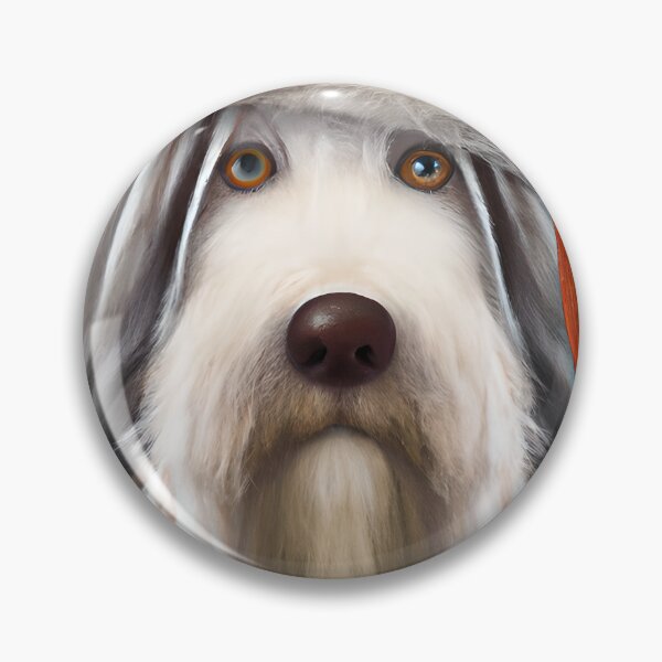 Item preview, Christmas Bearded Collie Wearing A Santa Hat designed and sold by ZenEverAI.